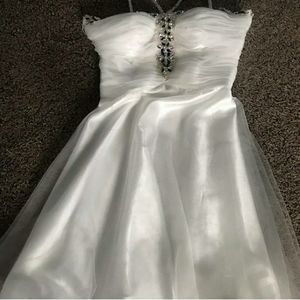 White formal dress